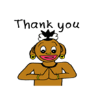 Jai Yai ＆ Jai Dee (Eng)（個別スタンプ：3）