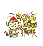 Happy New Year - Year of the Monkey（個別スタンプ：36）