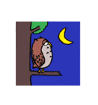 ふくろうフラップ君1匹目（個別スタンプ：1）