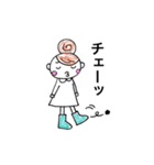 小生意気女子とかわいいブタちゃん（個別スタンプ：18）