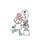 小生意気女子とかわいいブタちゃん（個別スタンプ：19）