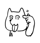 白い動物のやつ（個別スタンプ：4）