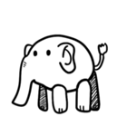 白い動物のやつ（個別スタンプ：7）