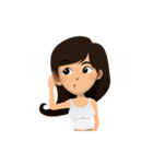 Cewek Cantik（個別スタンプ：40）