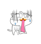 つけ鼻ネコ（個別スタンプ：8）