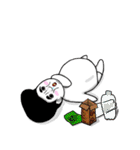 しろいこびとたち（個別スタンプ：7）