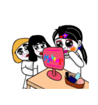 しろいこびとたち（個別スタンプ：27）