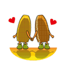 Grilled corn and lovely corn（個別スタンプ：22）