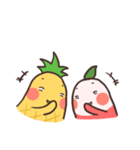 Mr.Pineapple ＆ Ms.Lychee 4（個別スタンプ：20）