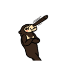 宇宙人イモゾン＆マレーグマのマレさん（個別スタンプ：34）