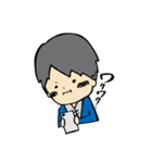 年下彼氏と年上彼女（個別スタンプ：1）