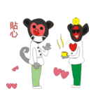 Three kids' drawings and  dialogues（個別スタンプ：2）