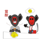 Three kids' drawings and  dialogues（個別スタンプ：6）