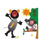 Three kids' drawings and  dialogues（個別スタンプ：10）