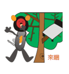 Three kids' drawings and  dialogues（個別スタンプ：11）