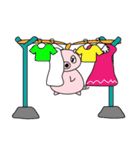 ヘリ子ブタ（個別スタンプ：8）