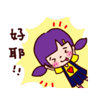 i am purple hair girl（個別スタンプ：37）