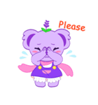 Purple Koala (Vol. Babble)（個別スタンプ：17）