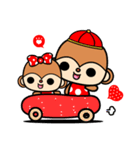 The Winwin monkey ( New year )（個別スタンプ：38）