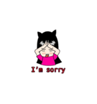 catty girl（個別スタンプ：17）