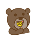 大きな熊顔（個別スタンプ：4）