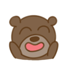 大きな熊顔（個別スタンプ：9）