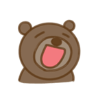 大きな熊顔（個別スタンプ：11）