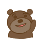 大きな熊顔（個別スタンプ：18）