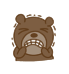 大きな熊顔（個別スタンプ：35）
