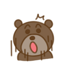 大きな熊顔（個別スタンプ：36）