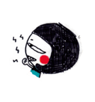 Being cute, blushing.  2（個別スタンプ：19）