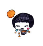 Being cute, blushing.  2（個別スタンプ：20）