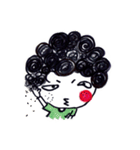 Being cute, blushing.  2（個別スタンプ：26）