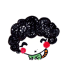 Being cute, blushing.  2（個別スタンプ：27）