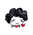 Being cute, blushing.  2（個別スタンプ：28）