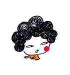Being cute, blushing.  2（個別スタンプ：30）
