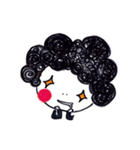 Being cute, blushing.  2（個別スタンプ：31）