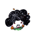 Being cute, blushing.  2（個別スタンプ：36）