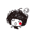 Being cute, blushing.  2（個別スタンプ：40）