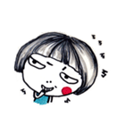 Being cute, blushing.（個別スタンプ：7）