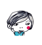 Being cute, blushing.（個別スタンプ：8）