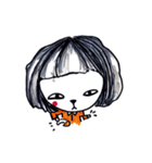 Being cute, blushing.（個別スタンプ：21）