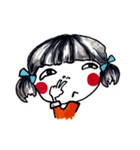 Being cute, blushing.（個別スタンプ：24）