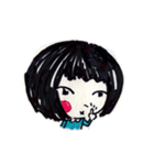 Being cute, blushing.（個別スタンプ：35）