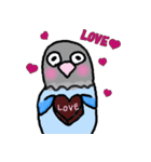 ゆかいなラブバード（個別スタンプ：14）