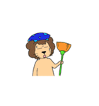 David Lion with Charlie mouse（個別スタンプ：9）