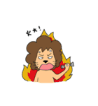 David Lion with Charlie mouse（個別スタンプ：14）