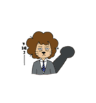 David Lion with Charlie mouse（個別スタンプ：19）