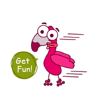 Flamingo Cartoon Fun Set（個別スタンプ：29）