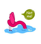 Flamingo Cartoon Fun Set（個別スタンプ：34）